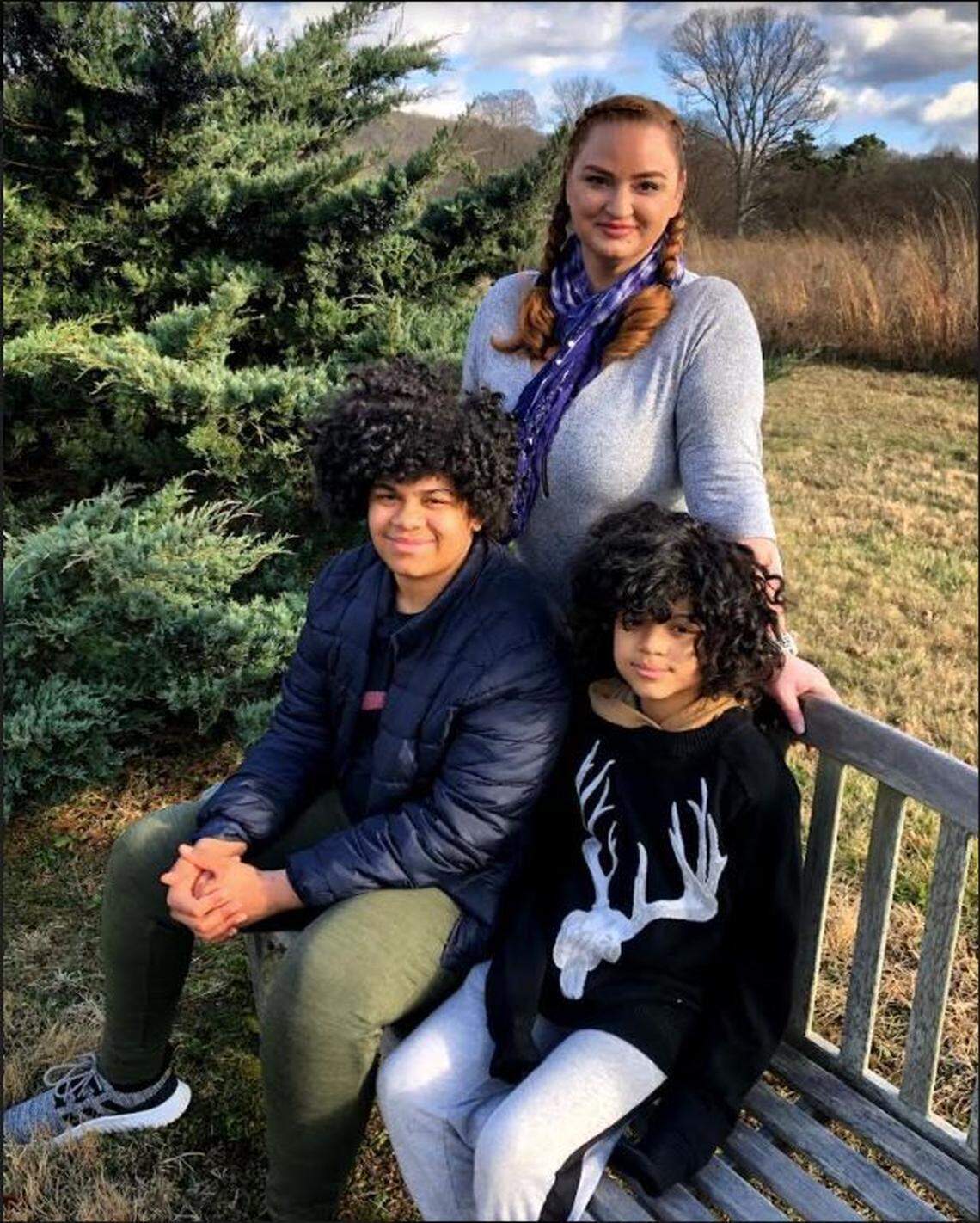 Emily LaDouceur, pictured with her two sons, said the child tax credit will give her the financial stability to offset emergencies, and will families across the economic spectrum in Kentucky.