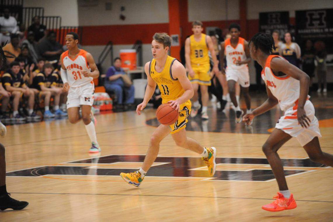 Lyon County sophomore star Travis Perry already holds college scholarship offers from Mississippi, New Orleans and Creighton and is receiving interest from numerous other schools.