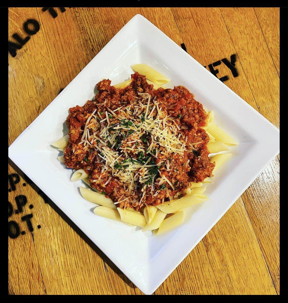 Pasta Bolognese at Serafini