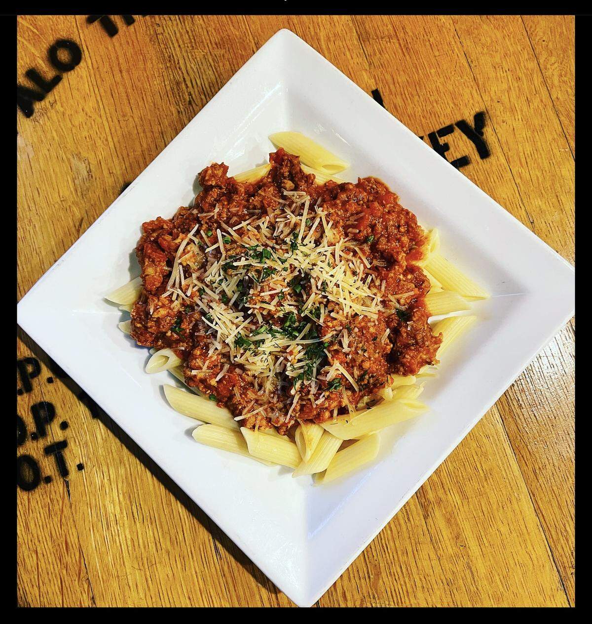 Pasta Bolognese at Serafini