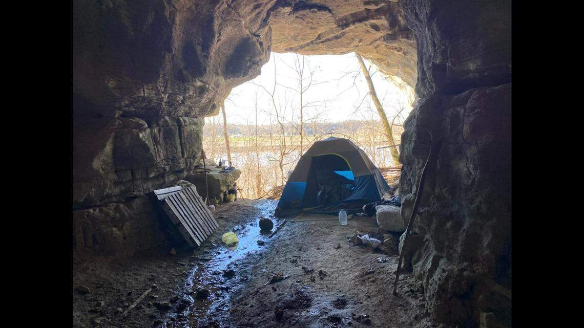 A youth group stumbled on a remote cave that proved to be a criminal hideout, according to the Indiana Department of Natural Resources.