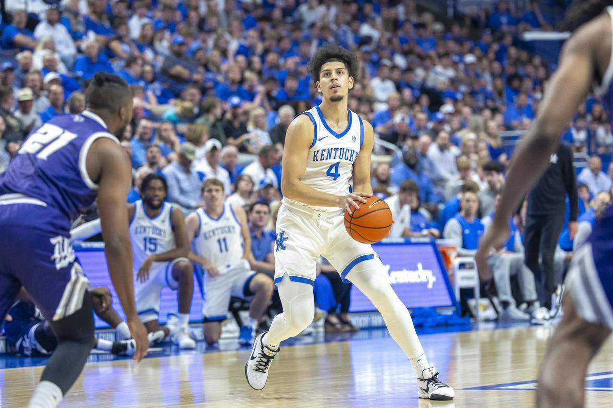 According to ESPN’s most recent NBA draft big board, UK guard Koby Brea (4) is projected to be a second-round pick.