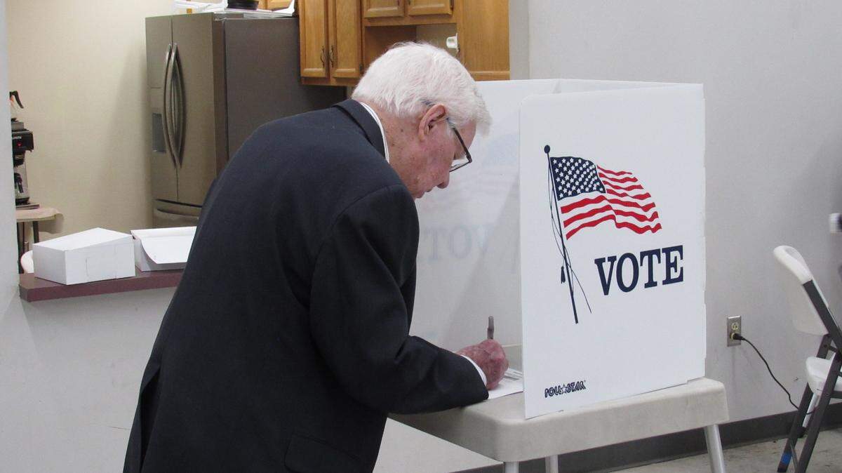 U.S. Rep. Hal Rogers, a Republican who represents the 5th District in Southern and Eastern Kentucky, voted on May 21, 2024, at a fire training center in Somerset named for him. Rogers is seeking a 23rd term.