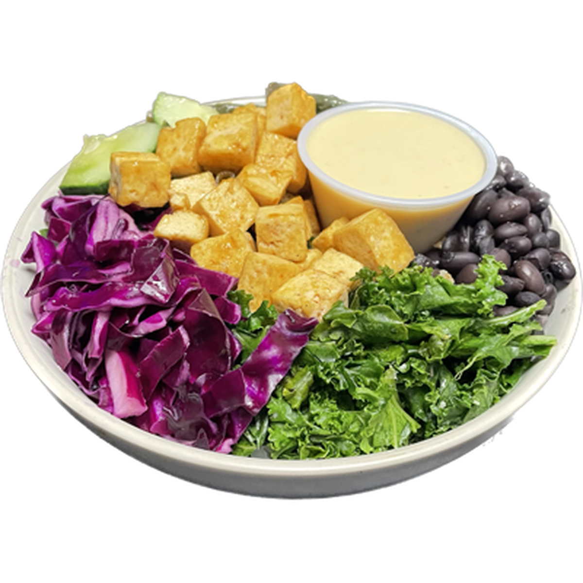 A touf and greens bowl from Okome Asian Grill, which is opening on South Limestone.