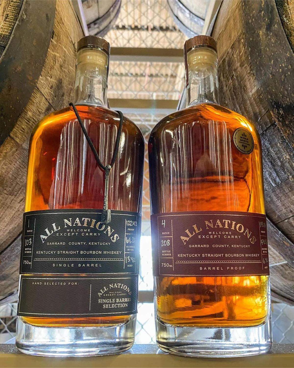 Garrard County Distilling Co. is owned by Staghorn, which produces All Nations bourbons. The name is a nod to signs that hung in bars saying “All Nations Welcome Except Carrie.” Anti-alcohol crusader Carrie or Carry Nation was born in Garrard County.