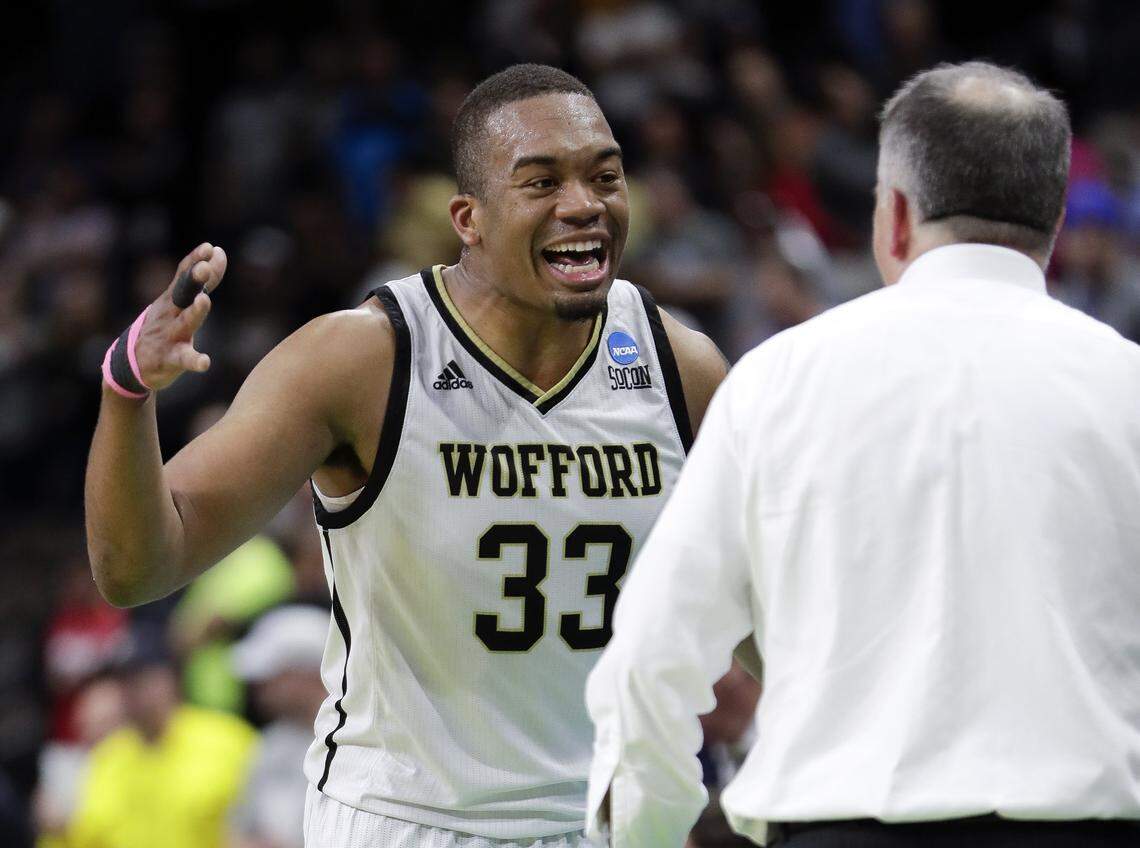 Wofford’s Cameron Jackson (33) is averaging 14.6 points and 7.6 rebounds this season.