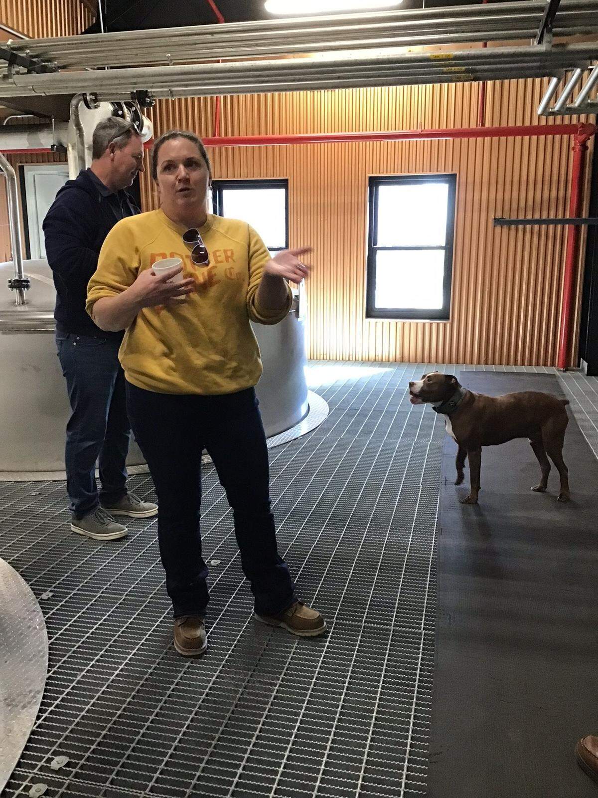 Denny Potter and Jane Bowie, with rescue dog Uri, are co-founders of Potter Jane Distillery in Springfield, Ky., which began filling its first barrels earlier this year. While they both have decades of experience in the bourbon industry, this is their first venture into ownership.