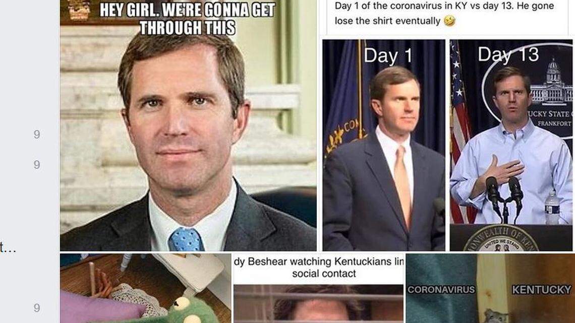 Memes featuring Kentucky Gov. Andy Beshear and his response to the COVID-19 outbreak were a hit on social media in 2020.