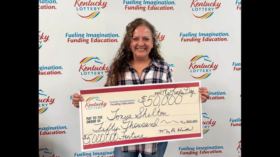 Tonya Shelton, of Nelson County, recently won $50,000 playing the Kentucky Lottery, a win that’s helping her pay for a new home.