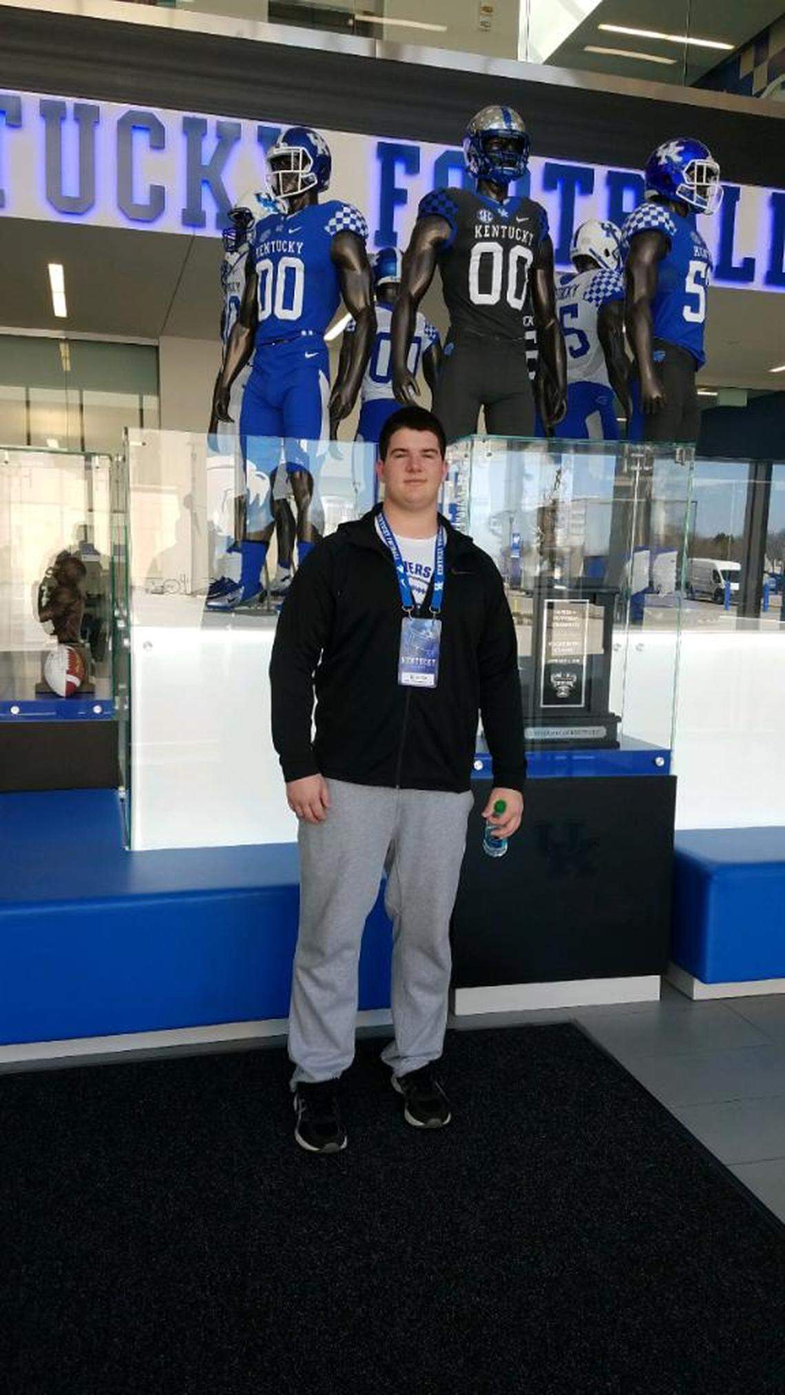 "UK is my home team and I love seeing the program building more excitement these past couple years. I loved my visit there," Eli Cox said.