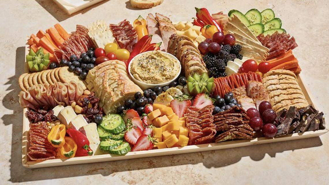 A large Gone Grazey board from Graze Craze, a new Lexington charcuterie board store open at 3090 Old Todds Road. The Gone Grazey is the store'’ signature platter and features a variety of meats, cheeses, fruits and vegetables with a touch of dessert. The new-to-Lexington store has seven sizes of boards. The large, shown here, is $165 and serves up to 20 people.