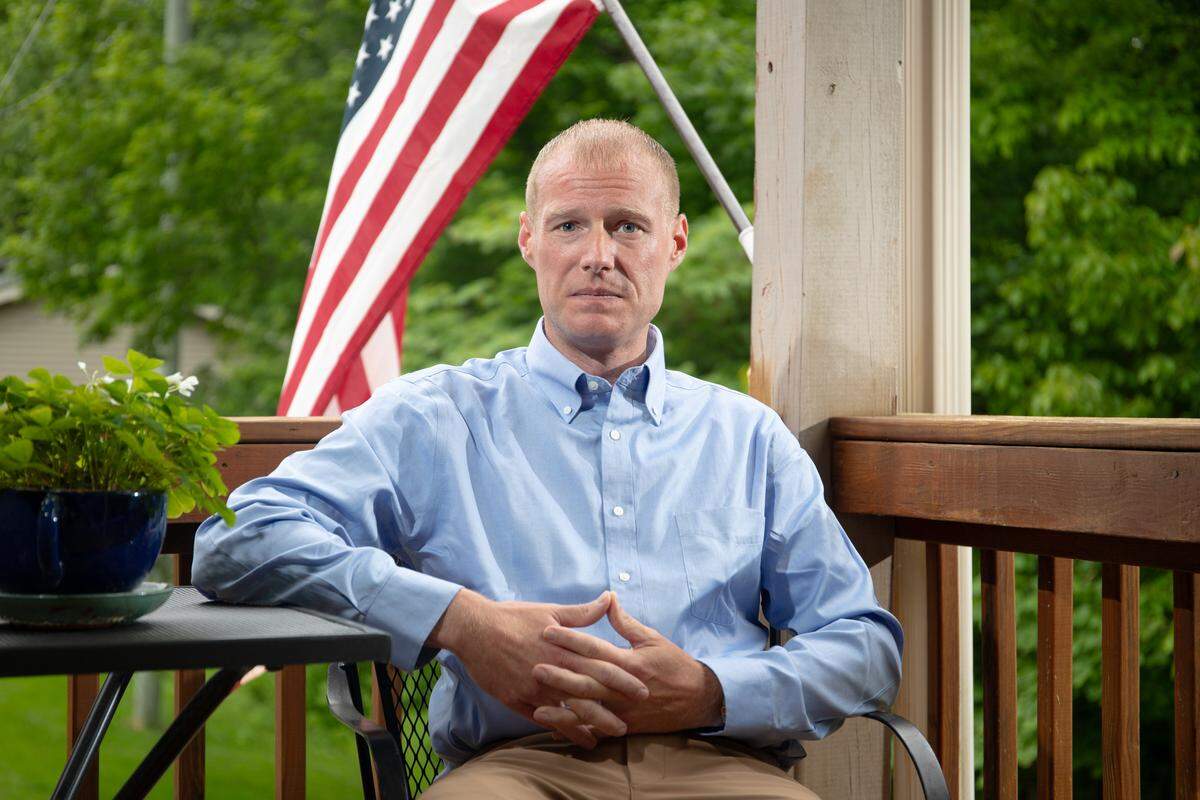 Democratic candidate for state Senate District 6 Chaz Stoess
