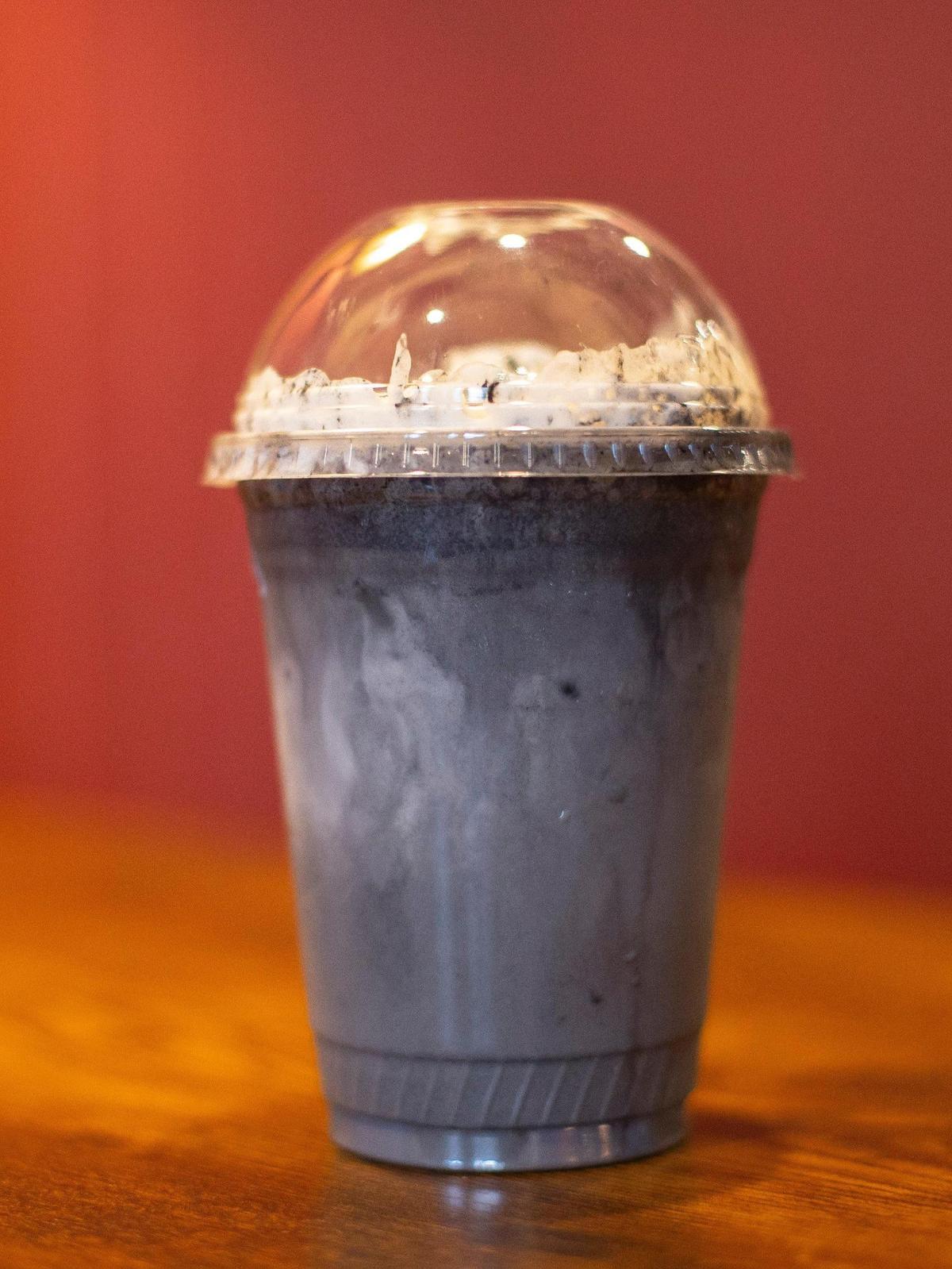 The Draught of Deathlike Slumber is one of the many drinks available at The Creatures’ Cauldron Cafe. Coffee can be added to all the drinks they make.