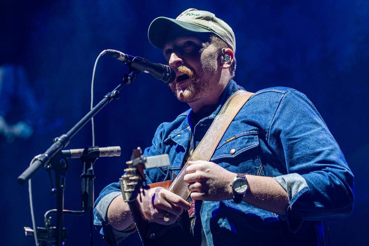 Tyler Childers, during his opening act set Feb. 28 at Rupp Arena for Sturgill Simpson. The Lawrence Co. native released his fourth album, “Long Violent History,” last week.