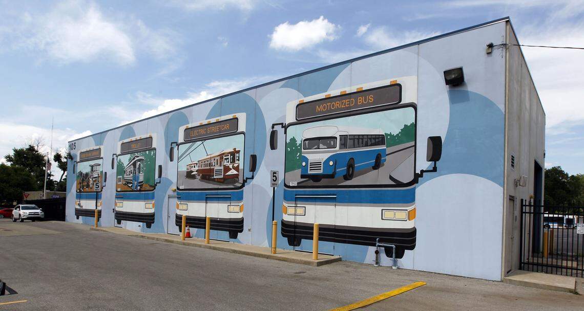 The former Lextran bus wash at 109 West Loudon Avenue will become the new home for Cosmic Charlie’s, which plans to paint over the existing mural and have another created there.