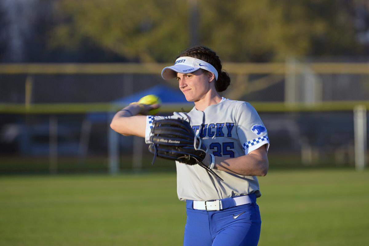 Alexia Lacatena is 7-3 with a 3.29 ERA in her freshman season at Kentucky.