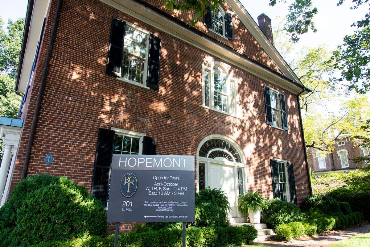 Hopemont or the Hunt-Morgan House has started to focus on “telling a more inclusive story” about the family that lived here and how they gained their wealth according to Jackson Osborne, the Preservation Outreach Coordinator in Lexington, Ky., Tuesday, September 14, 2021.