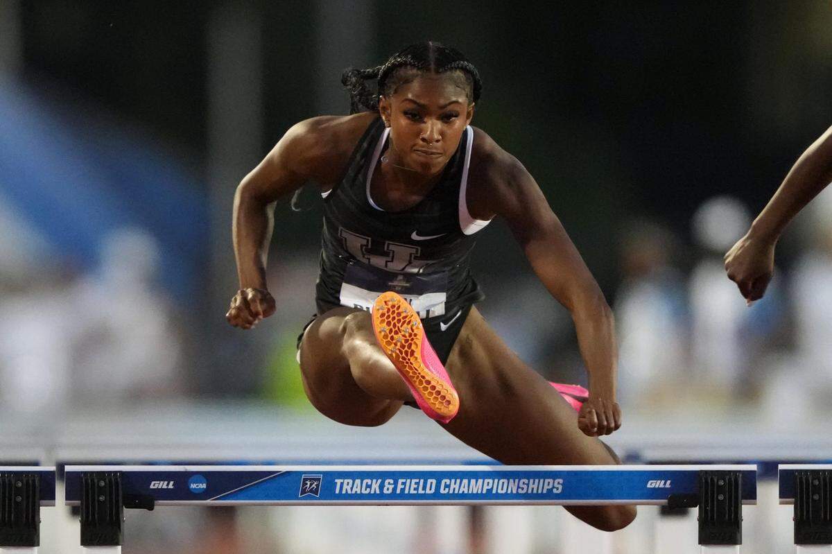 Kentucky Wildcats track star Masai Russell had a hand in 27 of the 28 points UK scored in finishing sixth as a team in the 2023 NCAA Outdoor Track and Field Championships in Austin, Texas.