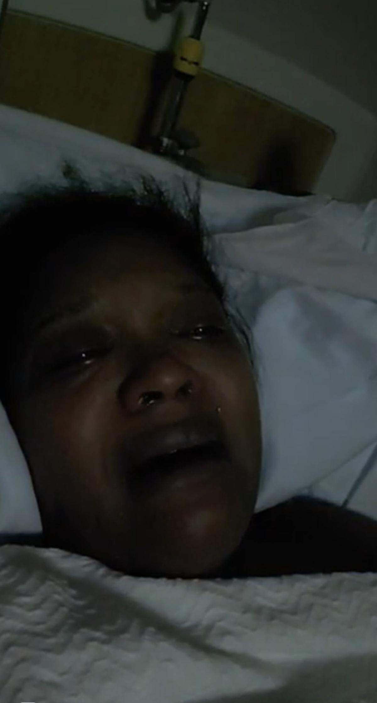 Mayfield candle factory worker Angelita Turner shared this photo from Murray-Calloway County Hospital.