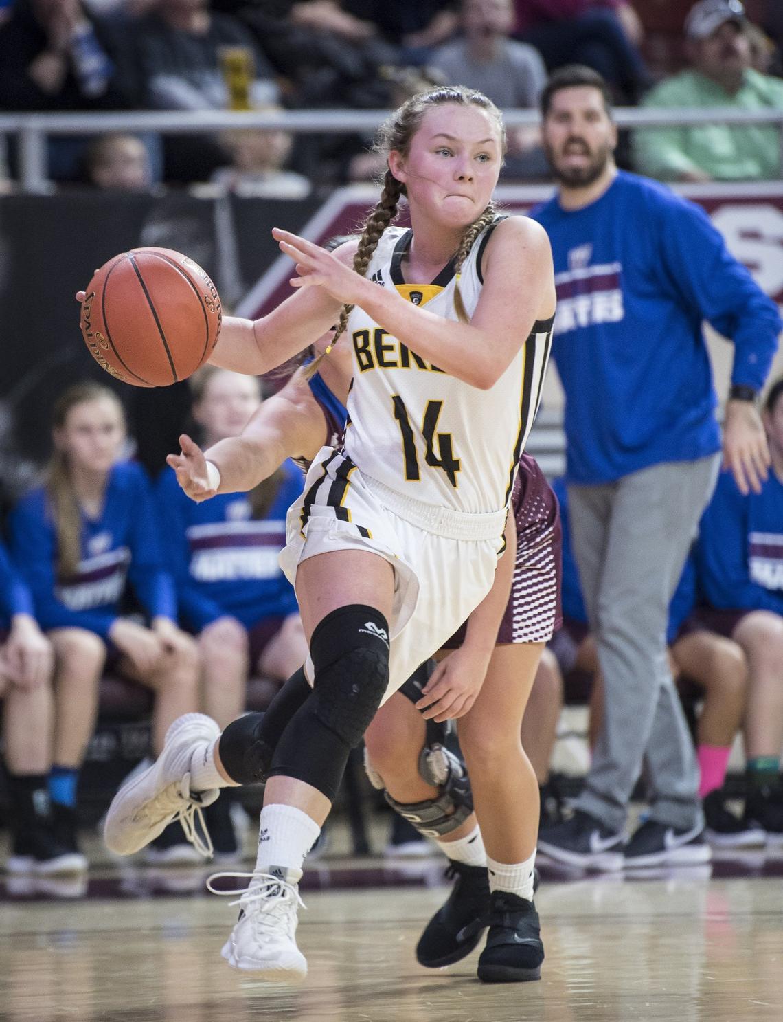 Chesney Lovins (14) led Berea in scoring and rebounding last season.