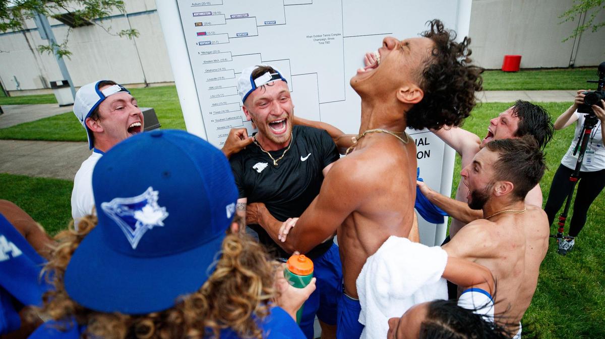 The Kentucky men’s tennis team enjoyed its NCAA Sweet 16 victory over Wake Forest last weekend at UK’s Hilary J. Boone Tennis Complex. The Wildcats will play out the remainder of the NCAA Tournament at Champaign, Ill., starting with a quarterfinal match against top-seed TCU on Thursday.