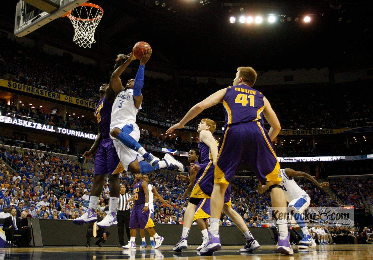 Terrence Jones (3) made news that intruded on both the 2010 and 2011 Kentucky Derbys.