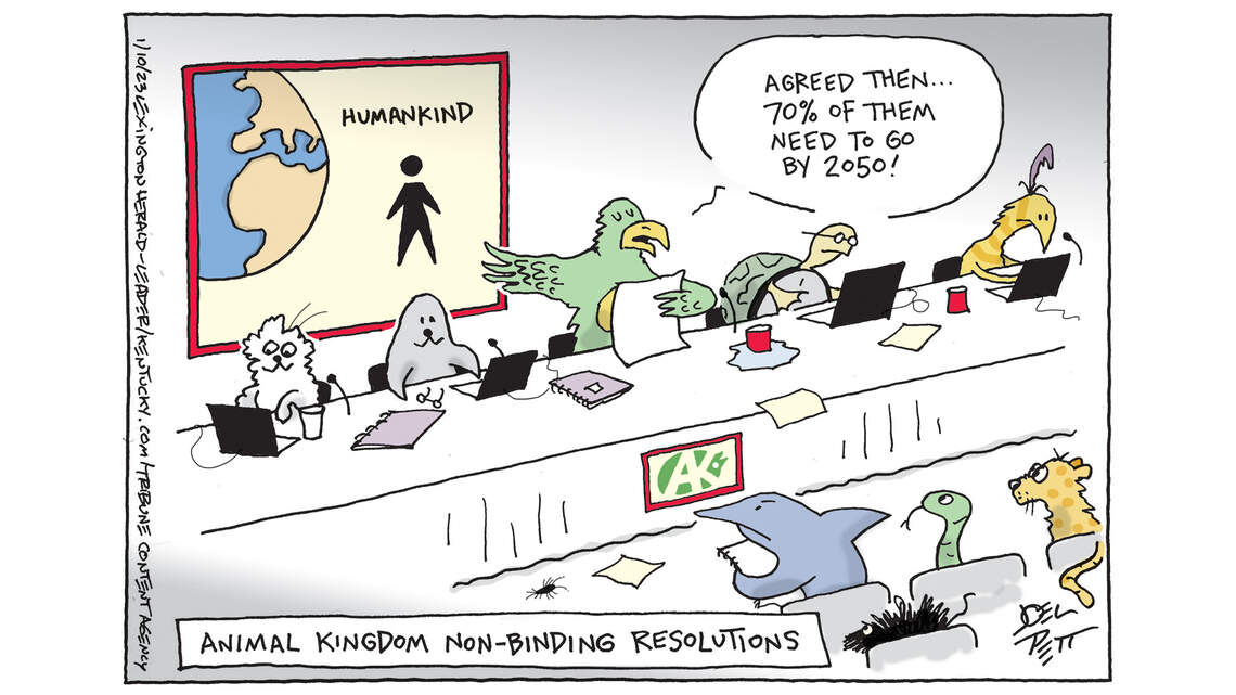Joel Pett: Different biodiversity goals
