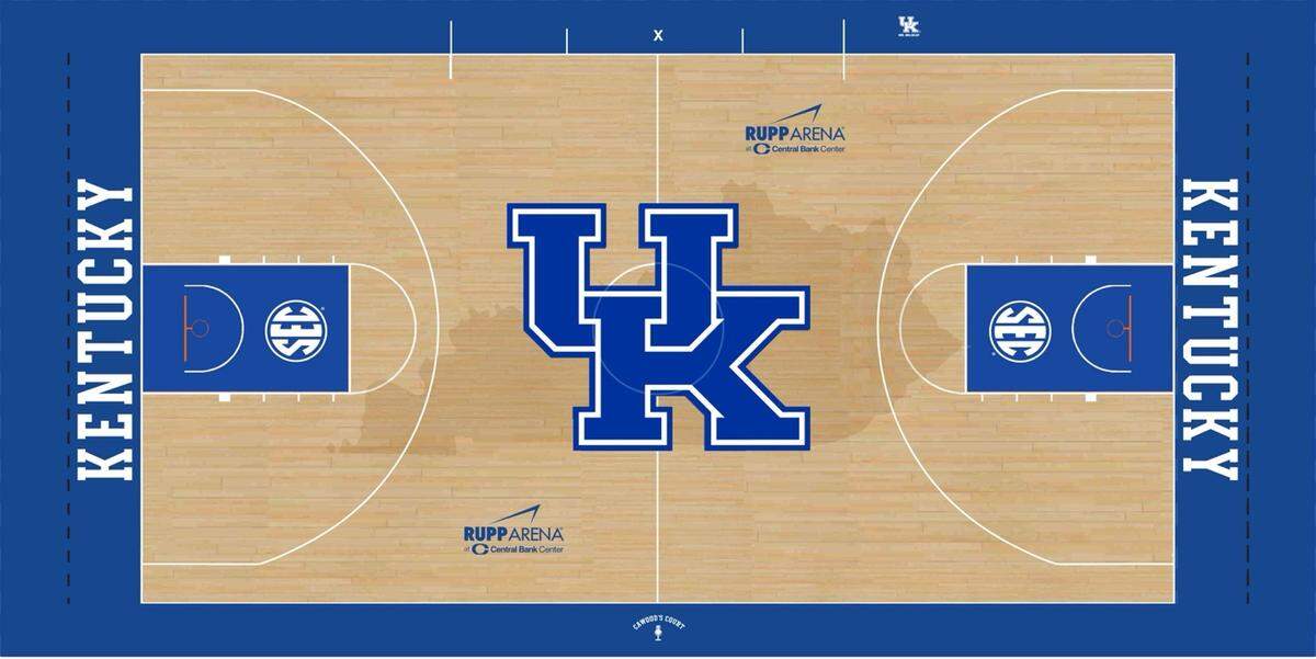 The new Rupp Arena court is expected to be installed before the Kentucky game against UNC Wilmington on Dec. 2.