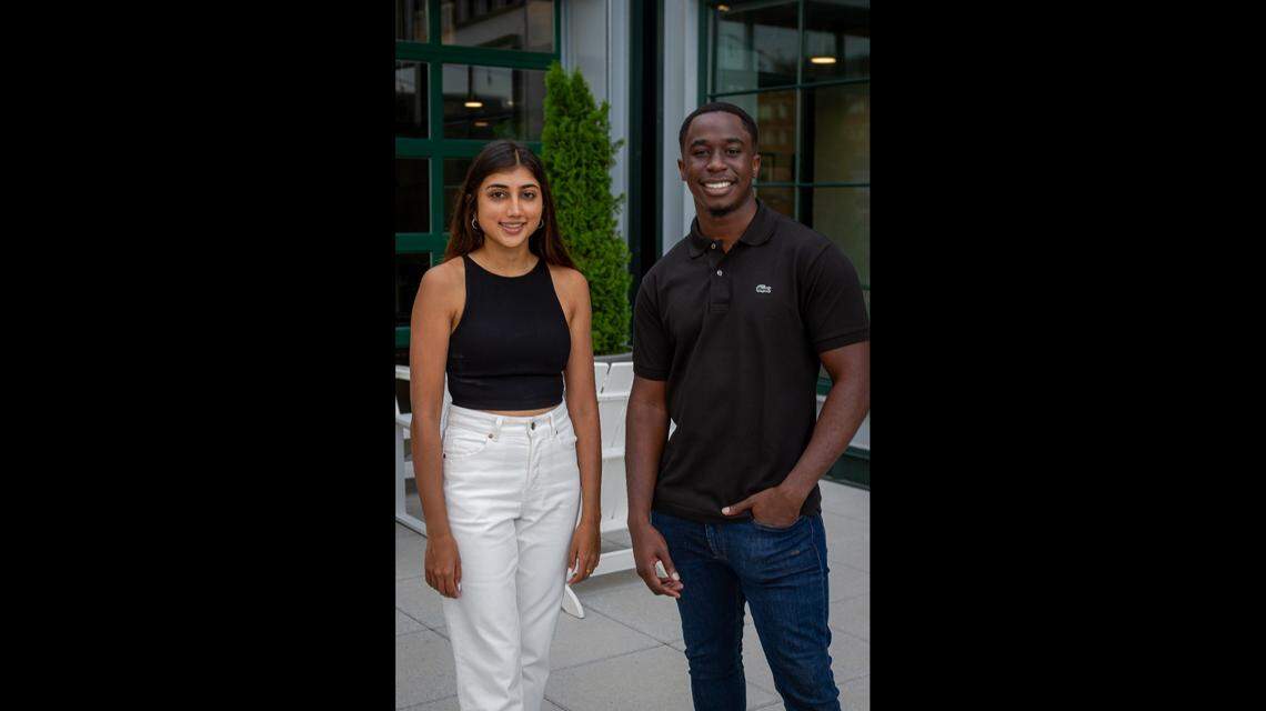 Devshi Mehrotra and Leslie Jones-Dove are the creators of JusticeText, an AI-tool designed to help public defenders.