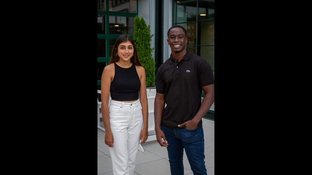 Devshi Mehrotra and Leslie Jones-Dove are the creators of JusticeText, an AI-tool designed to help public defenders.