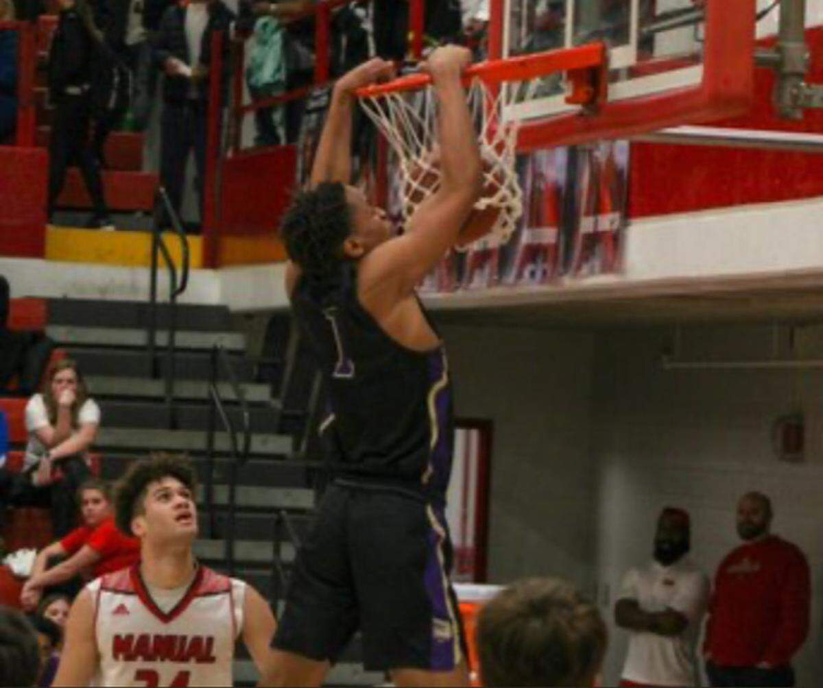 Male’s Kaleb Glenn, a 6-foot-7 junior-to-be, is ranked as the No. 44 player in the country in the class of 2023 by 24/7 Sports. He averaged 20.5 ppg and 12.6 rpg this past season for Male.