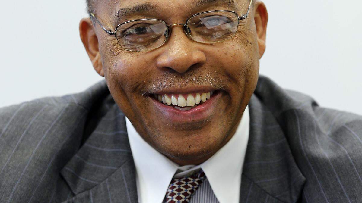 Democratic candidate Reginald Thomas photographed in the Herald-Leader editorial boardroom in Lexington, Ky., Wednesday, October 23, 2013. He is one of three candidates in the Dec. 10 special election for the state Senate's 13th District seat formerly held by Democrat Kathy Stein. Photo by Charles Bertram | Staff
