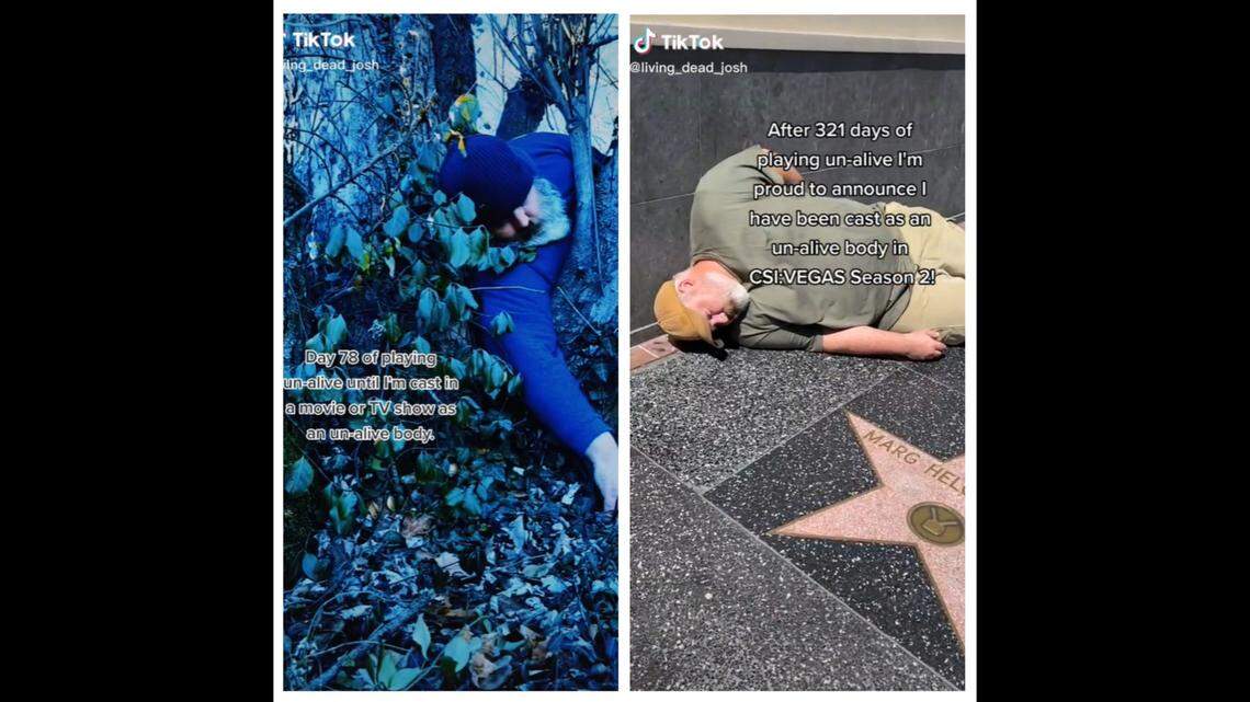 An Elizabethtown, Kentucky, man landed a role as a dead body on TV show “CSI: Vegas” after playing a corpse on TikTok for nearly a year.