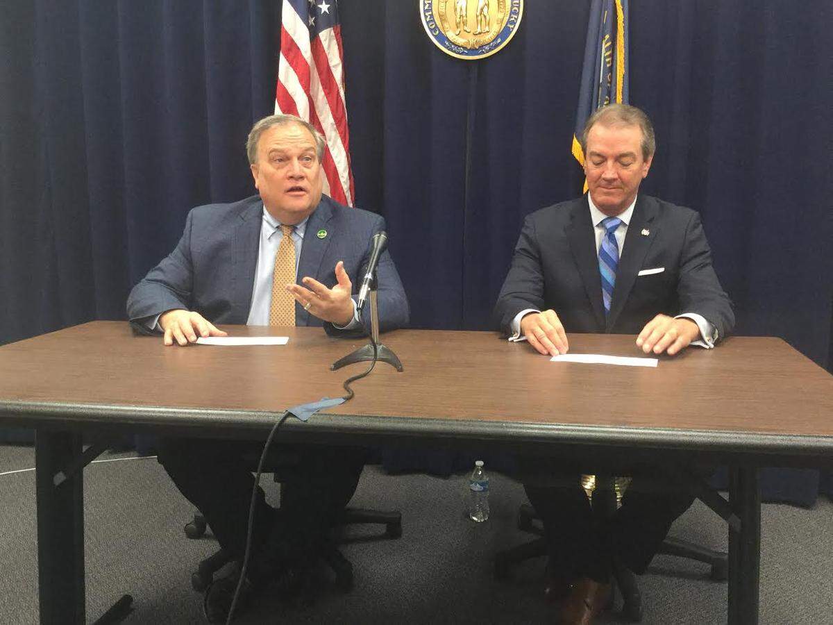 Senate President Robert Stivers, R-Manchester, and House Speaker David Osborne, R-Prospect.