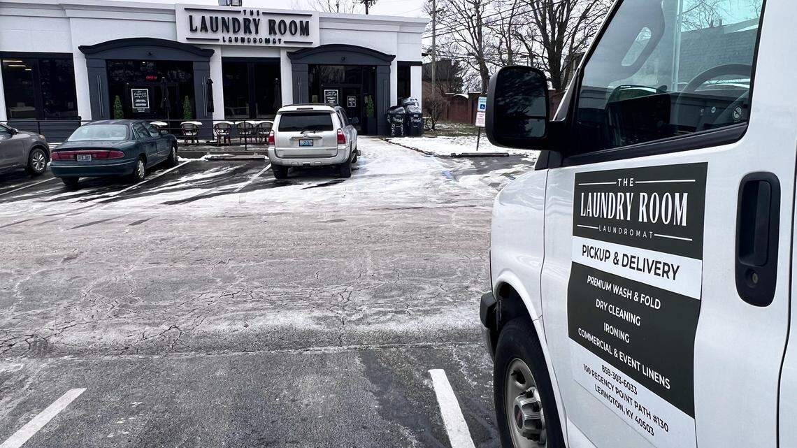 The Laundry Room laundry mat located at 100 Regency Point Path #130 on Dec. 16, 2025, in Lexington, Ky.