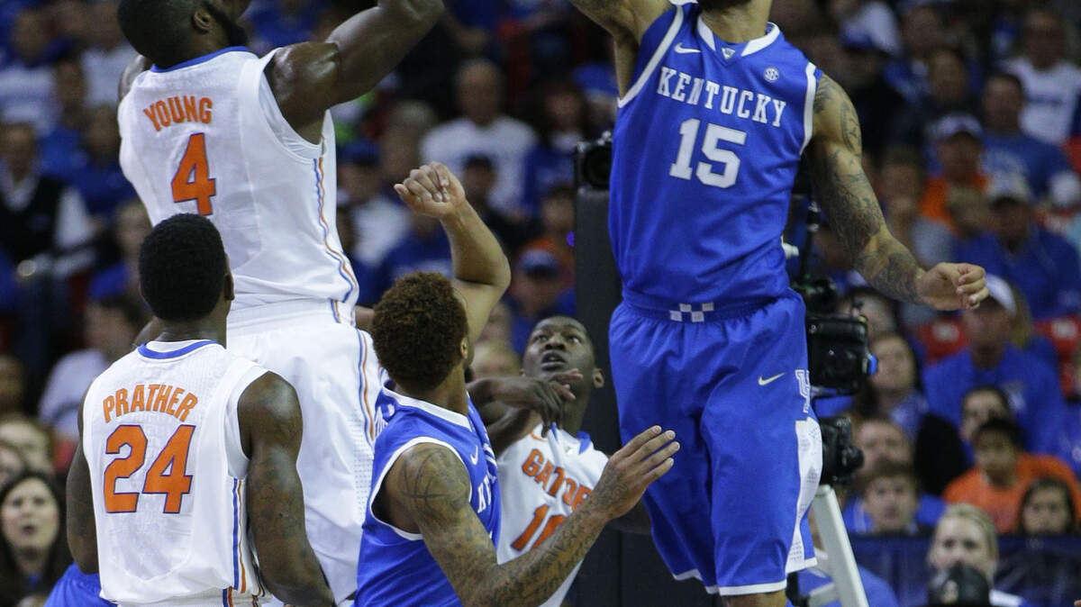 Willie Cauley-Stein (15) wants both his arms tattoo-filled soon. "You might as well 'sleeve' it out and make it look good," he said.
        