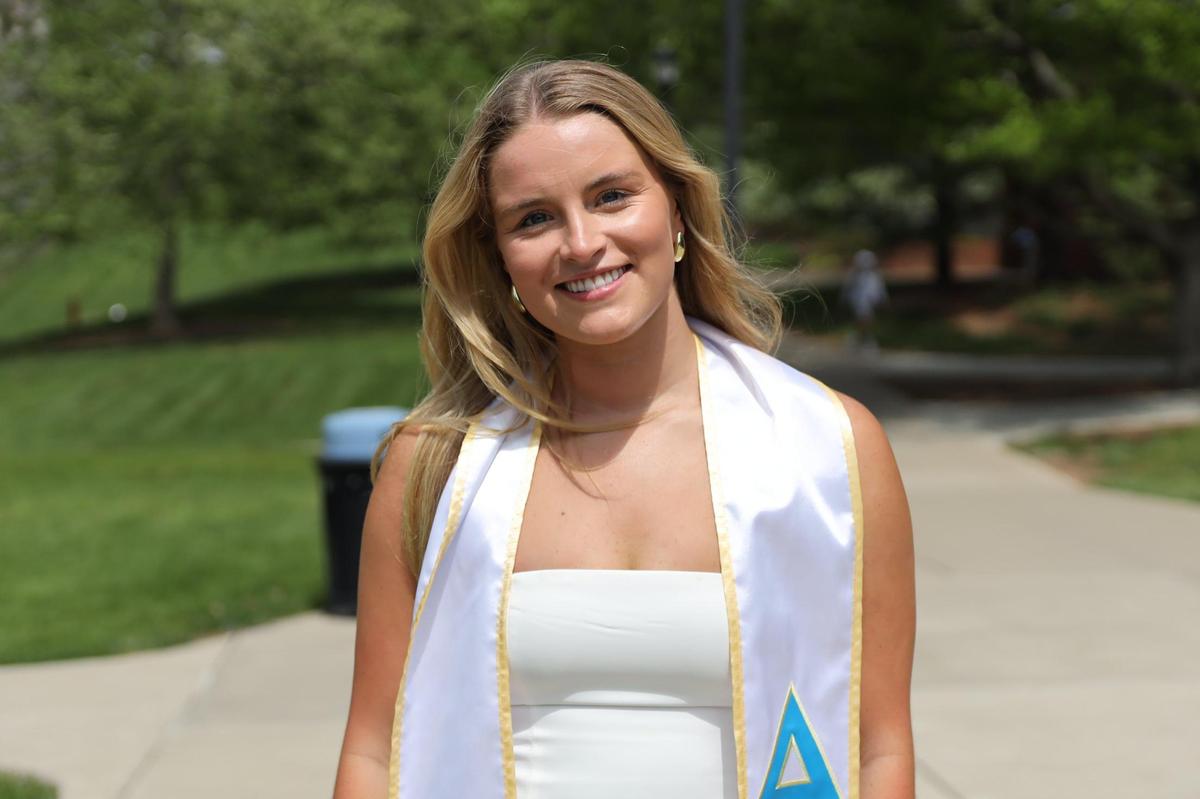 Riley Jordan, human health science senior at University of Kentucky, is planning to stay within Kentucky for dental science after graduating. April 29, 2025.