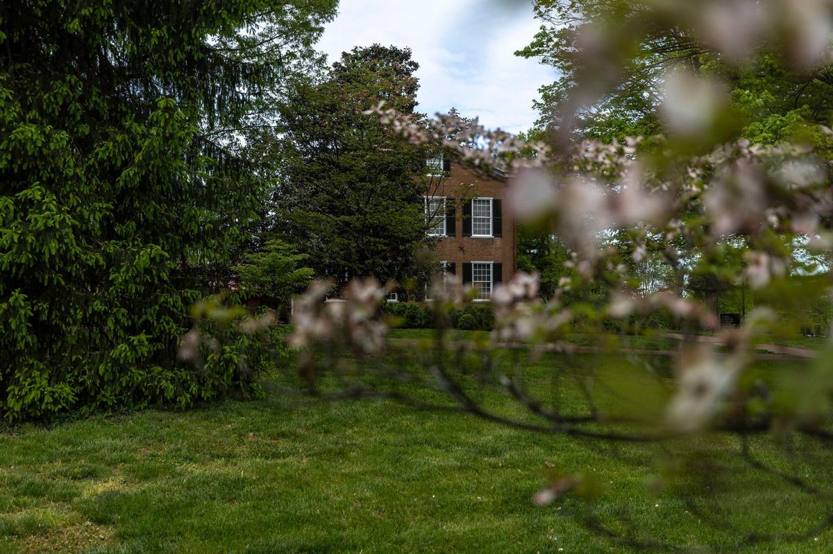Tours are offered regularly of the mansion at My Old Kentucky Home State Park.