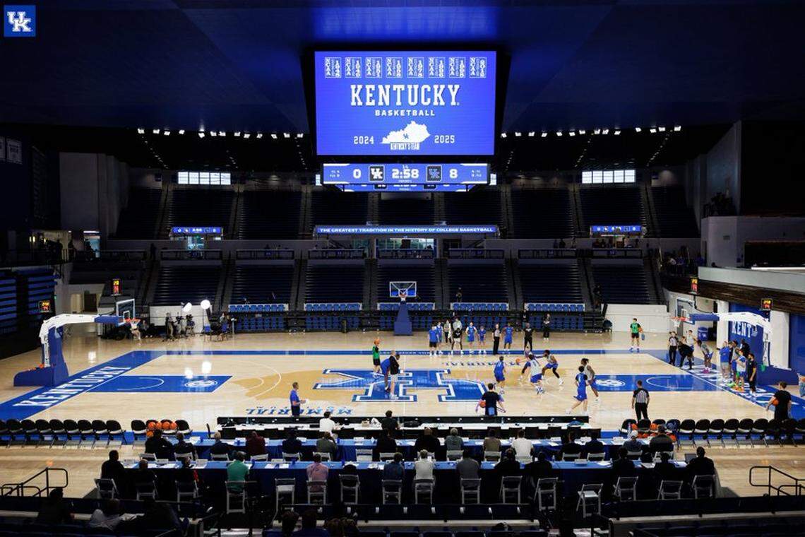 NBA scouts gathered in Memorial Coliseum for Kentucky’s Pro Day event Monday night.