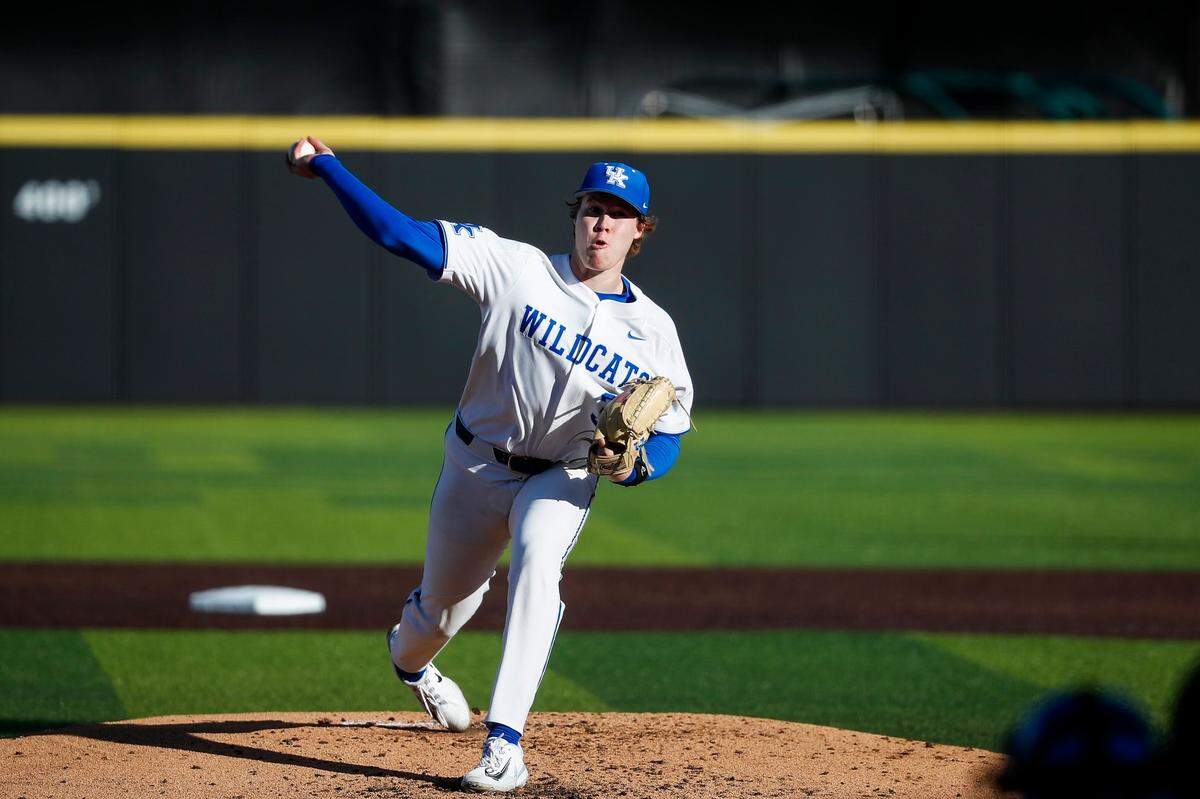Redshirt freshman Travis Smith was ranked as a top-100 MLB Draft prospect as a senior at Walton-Verona High School before undergoing Tommy John surgery that prevented him from playing for Kentucky in 2022.