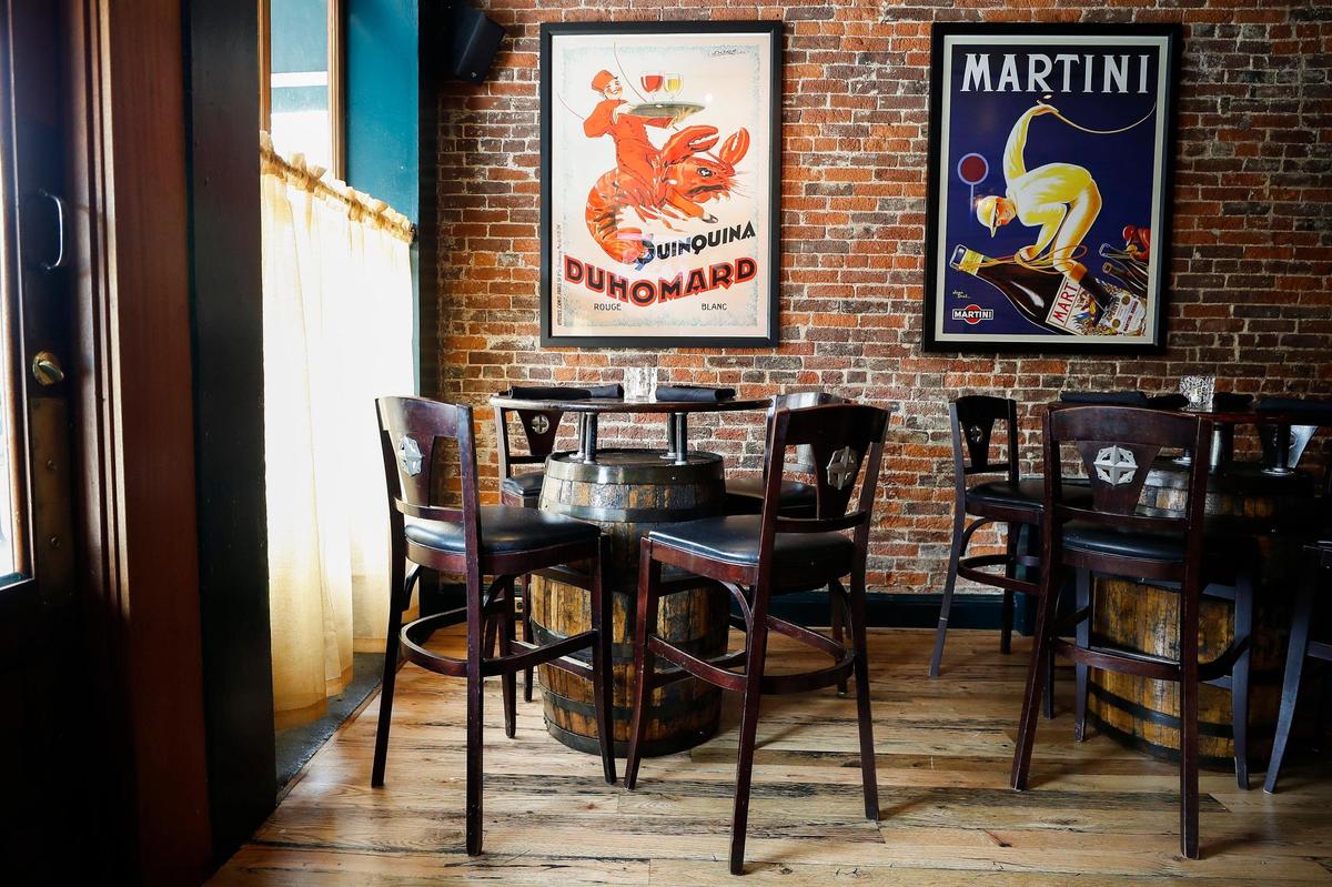 The dining room at The Goose of Lexington on Jefferson Street in Lexington, Ky., Wednesday, May 5, 2021.