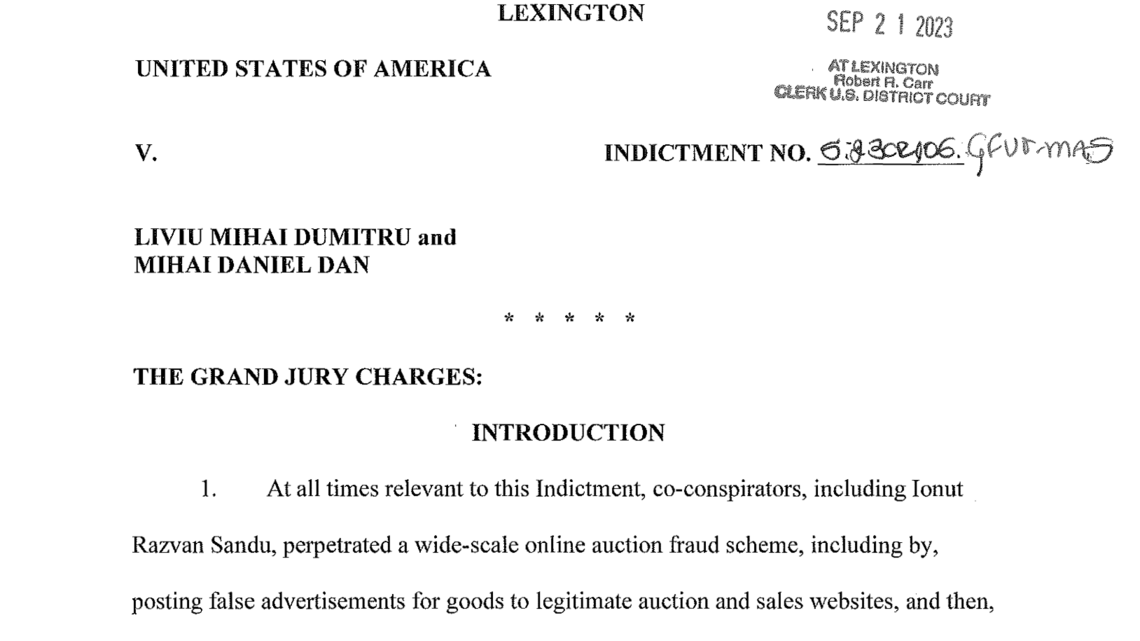 Romanian man sentenced in KY for money laundering in fake vacation rental scheme