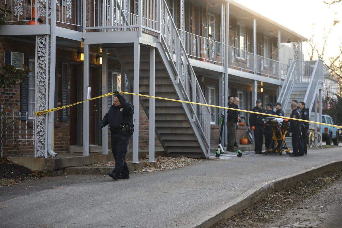 Police investigated the city’s 27th homicide of the year on Christmas Eve at apartments on Transylvania Park.