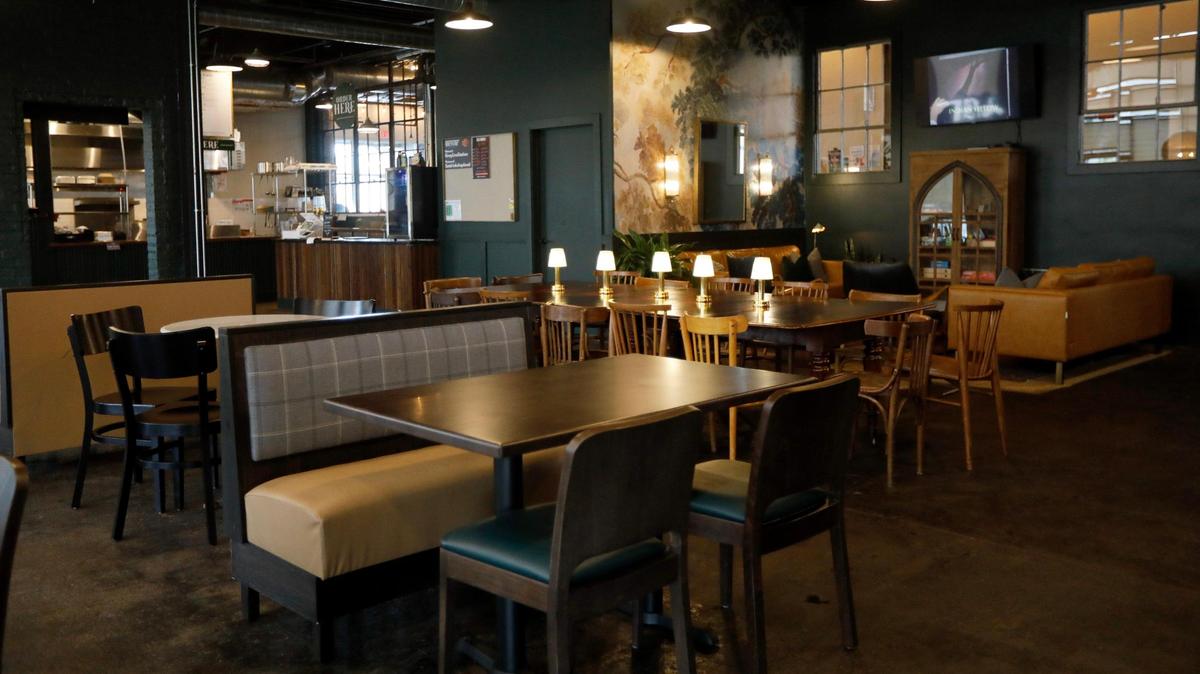 Old North Kitchen’s new seating area located in Greyline Station in North Lexington.