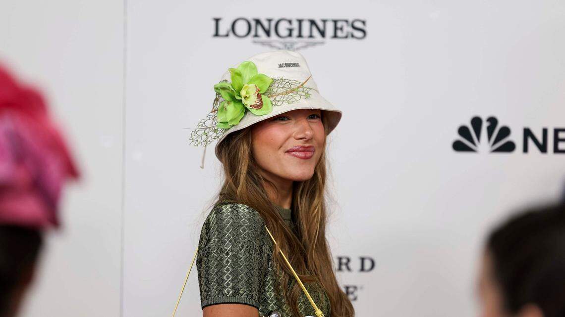 Influencer Tianna Robillard poses for a photo at the Kentucky Derby Red Carpet on Saturday, May 3, 2025, at Churchill Downs in Louisville, Kentucky.