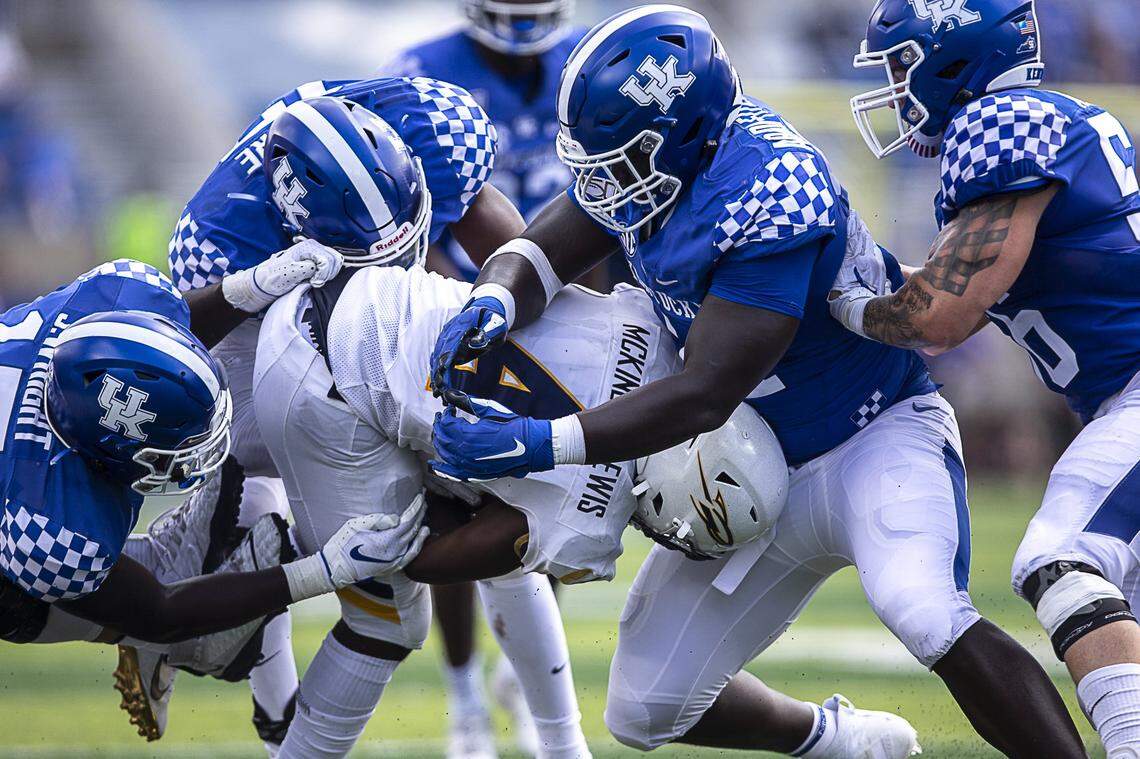 Recent history says the success of Kentucky’s run defense will be a key factor in determining whether No. 23 UK can score a road upset at No. 8 Auburn.