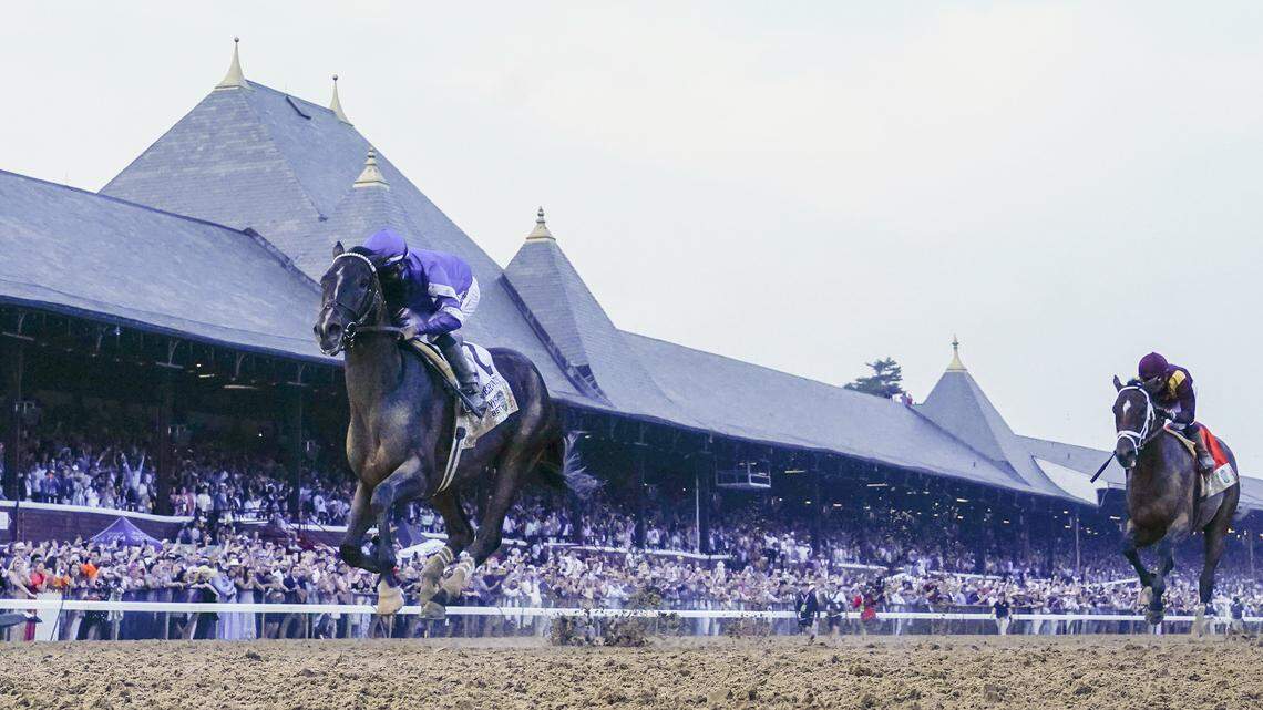 Sovereignty wins 2025 Belmont Stakes to close horse racing’s Triple Crown season