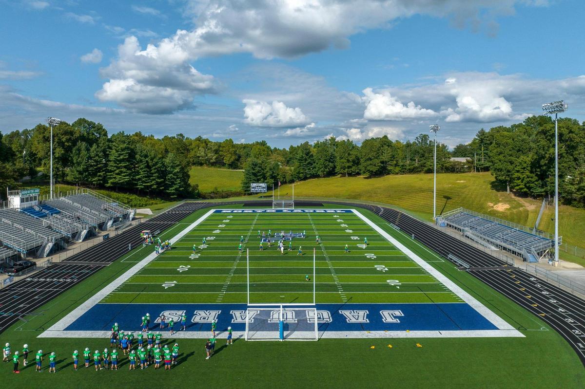 The North Laurel High School football team practices Wednesday afternoon in preparation for Friday night’s home game against Shelby Valley. The Jaguars are coming off a surprising win over traditional powerhouse Johnson Central last week.