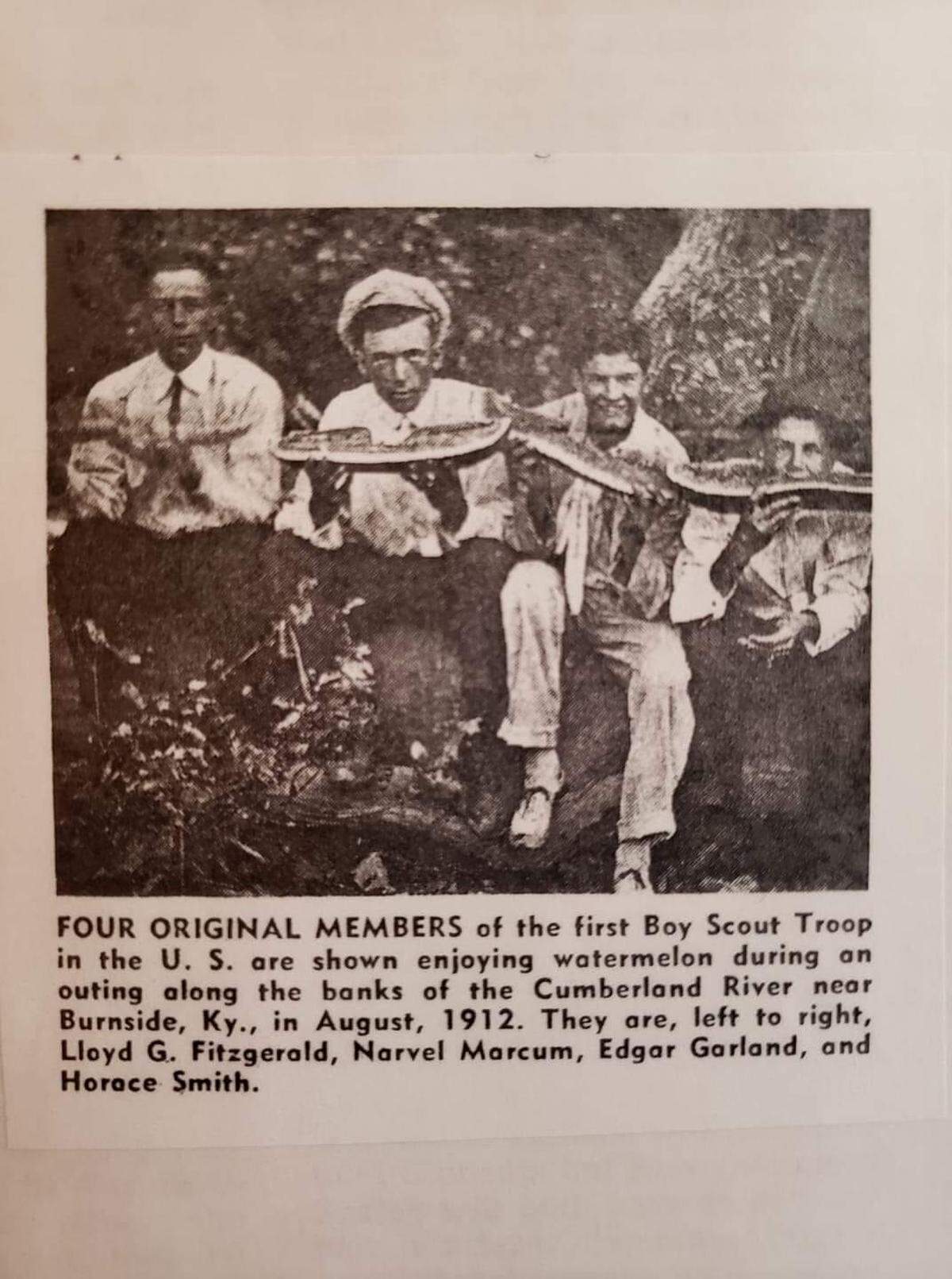 Burnside, in Southern Kentucky, was the site of one of the earliest troops in what later became the Boy Scouts of America.