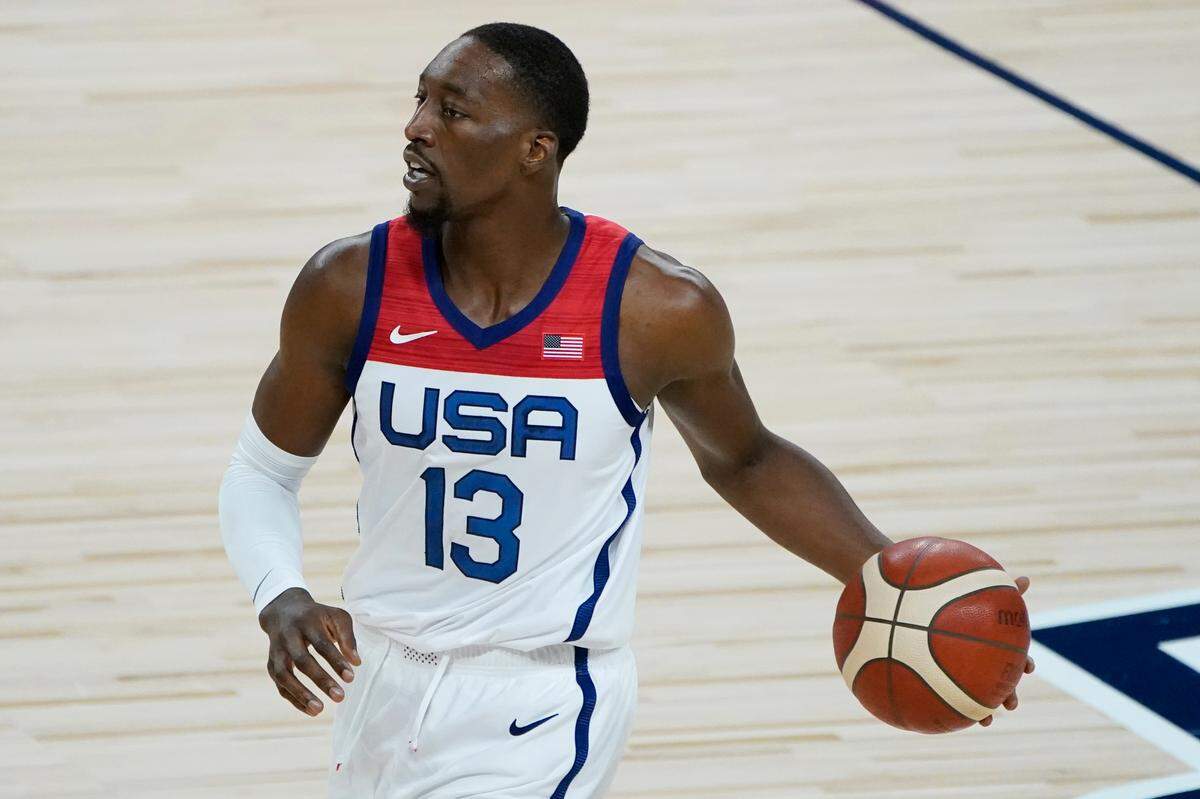 Bam Adebayo is one of three former University of Kentucky basketball stars on the United States’ roster. The AP predicts the Americans will win a gold medal in Tokyo.